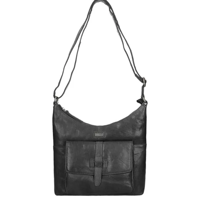 Spikes & Sparrow Bronco Dames Casual Schoudertas black
