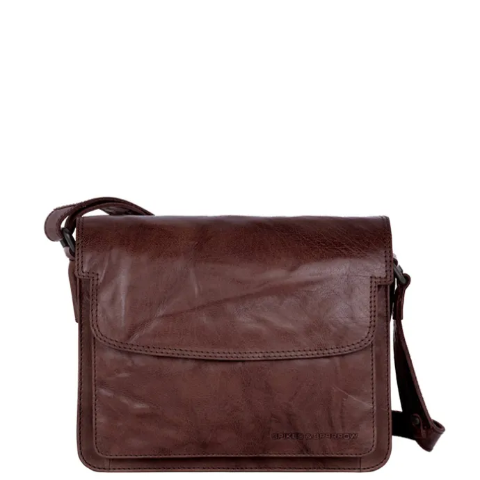Spikes & Sparrow Frédérique Flapbag d brown