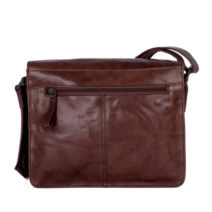 Spikes & Sparrow Frédérique Flapbag d brown