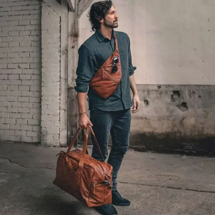 Spikes & Sparrow Reese Slingbag brandy