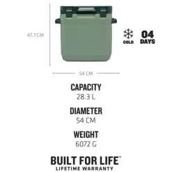 Stanley The Cold For Days Outdoor Cooler 28.3L green