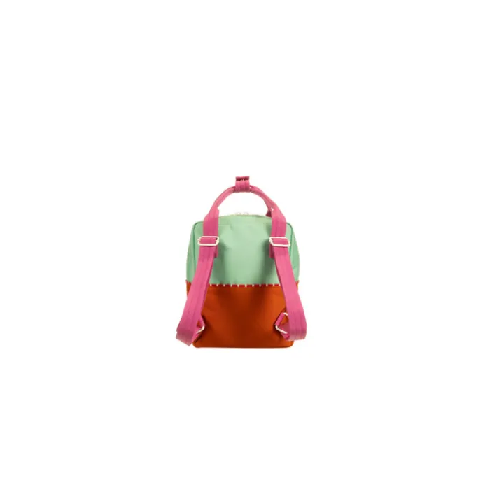 Sticky Lemon Better Together Colourblocking Backpack Small towel green gravel orange