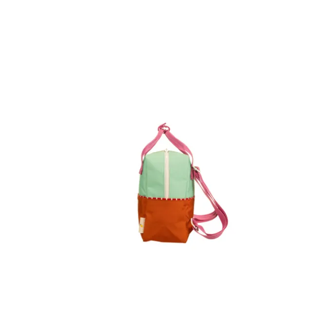 Sticky Lemon Better Together Colourblocking Backpack Small towel green gravel orange