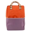 Sticky Lemon Colourblocking Backpack Large orange juice plum purple schoolbus brown