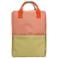 Sticky Lemon Large  Backpack Colourblocking Wonders coral pink-reed green