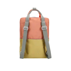 Sticky Lemon Large Backpack Colourblocking Wonders coral pink-reed green