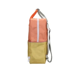 Sticky Lemon Large Backpack Colourblocking Wonders coral pink-reed green