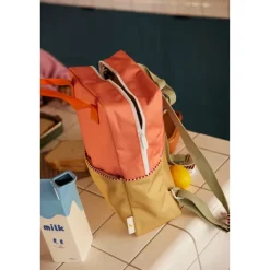 Sticky Lemon Large Backpack Colourblocking Wonders coral pink-reed green