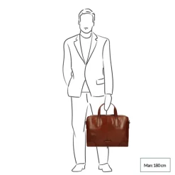 The Bridge Vespucci Briefcase brown