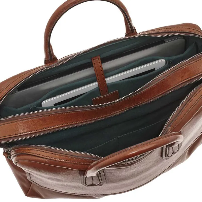 The Bridge Williamsburg Briefcase brown/ruthenium