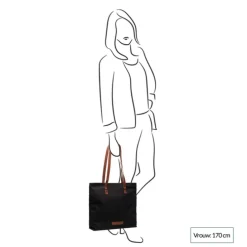 The Chesterfield Brand Alicia Washed Canvas Shopper black