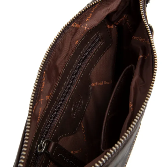 The Chesterfield Brand Faro Schoudertas brown