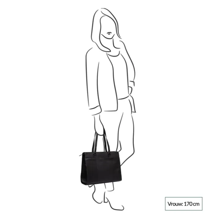 The Chesterfield Brand Fidenza Shopper zwart