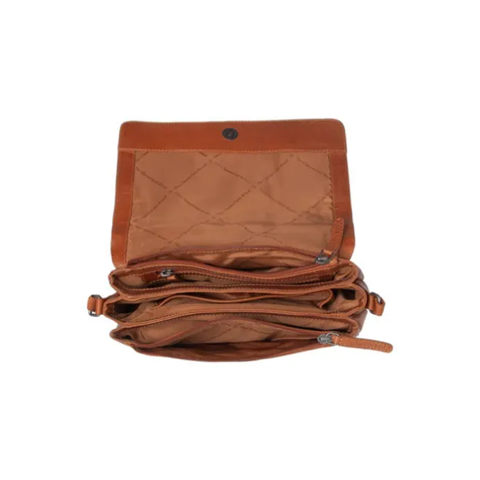 The Chesterfield Brand Laverton Flapoverbag medium cognac