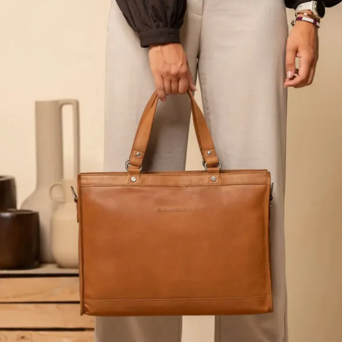 The Chesterfield Brand Manly Shopper cognac