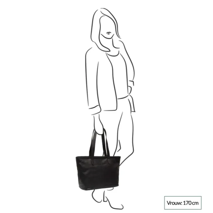 The Chesterfield Brand Monza Shopper zwart