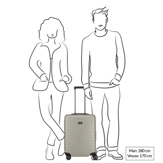 TITAN Litron Frame 4 Wheel Trolley S champagne