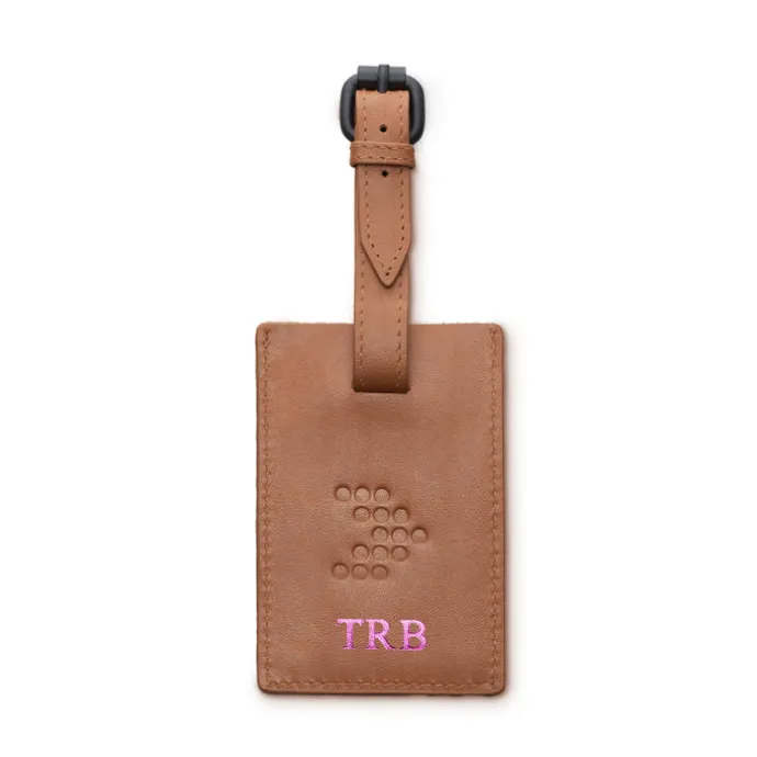 Travelbags Luggage Tag cognac