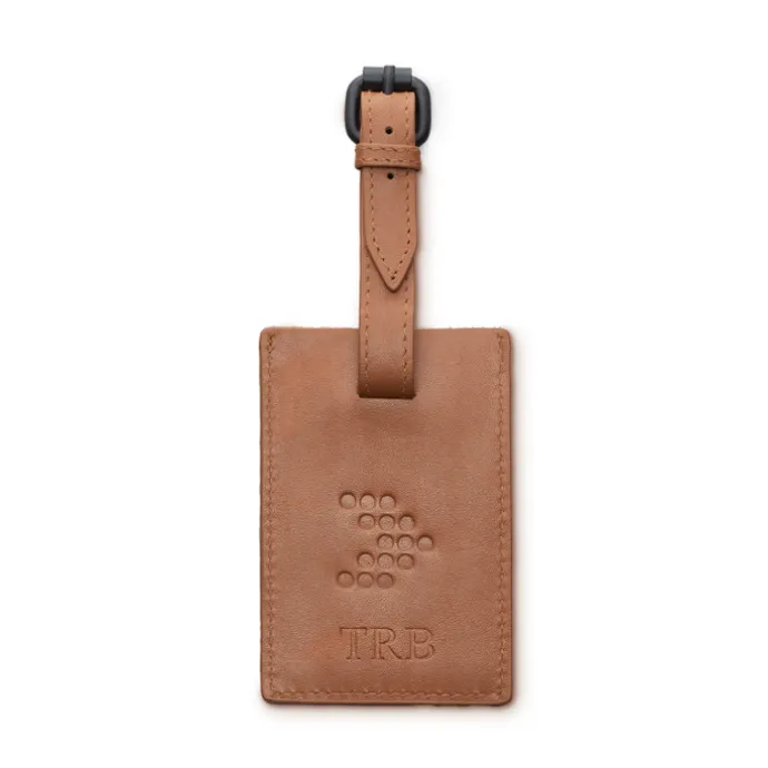 Travelbags Luggage Tag cognac