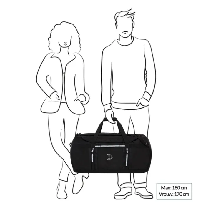Travelbags The Base Duffle Backpack L black
