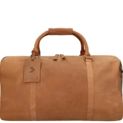 Travelbags The Base Leather Weekender cognac