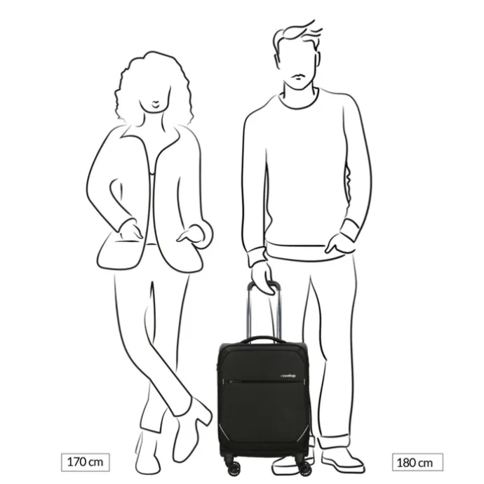Travelbags The Base Soft Trolley S dark blue
