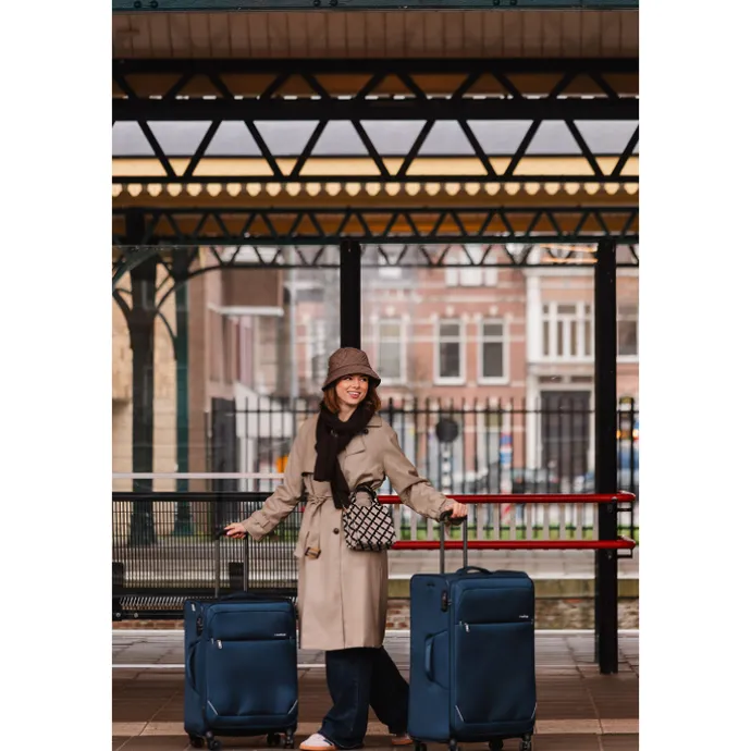 Travelbags The Base Soft Trolley 79 dark blue