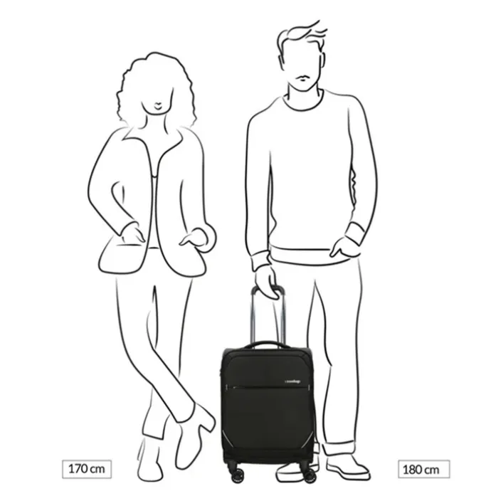 Travelbags The Base Soft Trolley S black