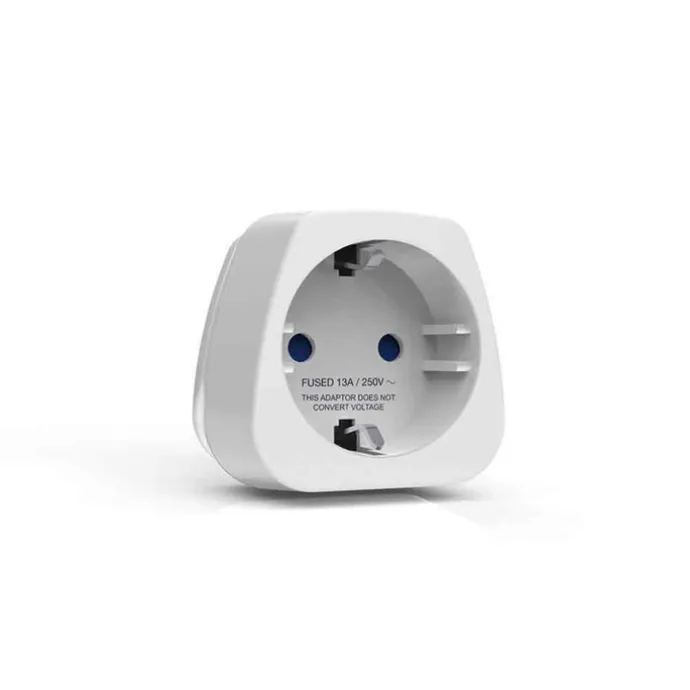 TravelBlue Travel Adaptor Europe to USA white