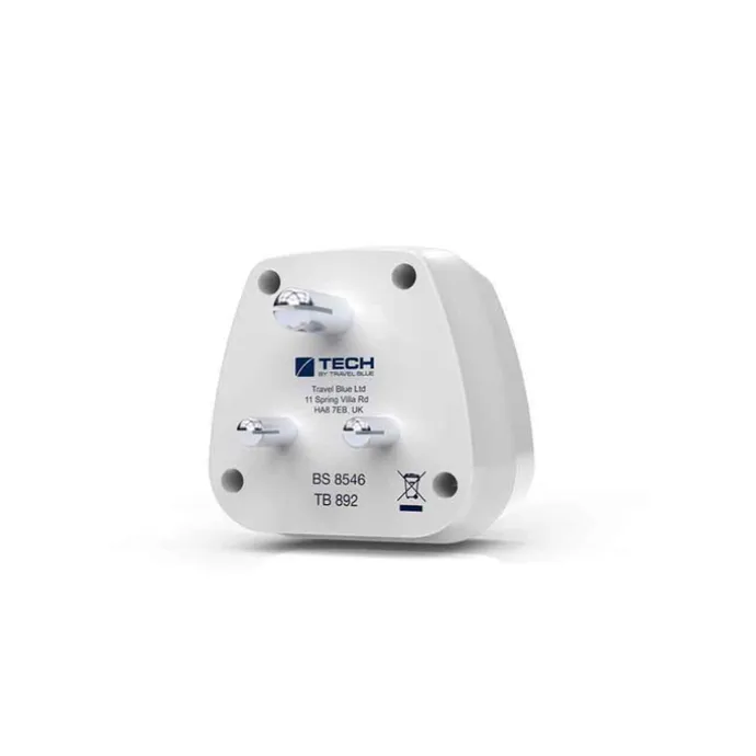 TravelBlue Travel Adaptor Europe to India white