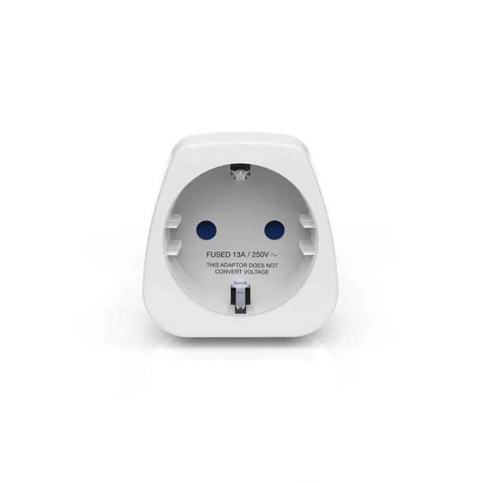 TravelBlue Travel Adaptor Europe to India white