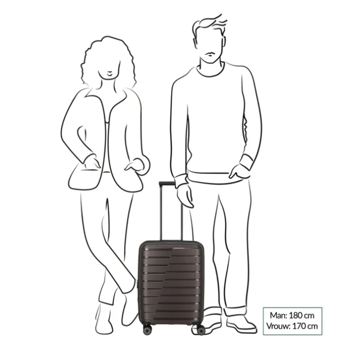 Travelite Air Base 4 Wheel Cabin Trolley Expandable coffee
