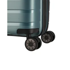 Travelite Air Base 4 Wheel Cabin Trolley Expandable iceblue metallic