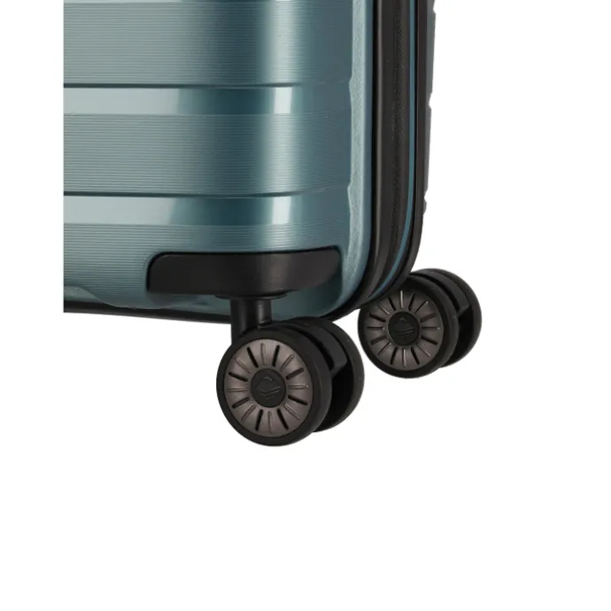 Travelite Air Base 4 Wheel Cabin Trolley Expandable iceblue metallic