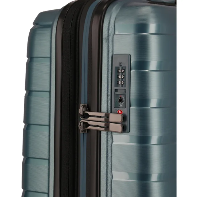 Travelite Air Base 4 Wheel Cabin Trolley Expandable iceblue metallic