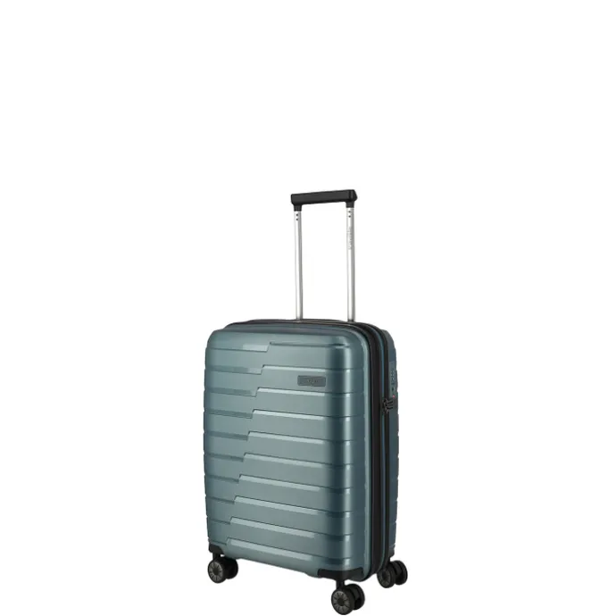 Travelite Air Base 4 Wheel Cabin Trolley Expandable iceblue metallic