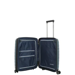 Travelite Air Base 4 Wheel Cabin Trolley Expandable iceblue metallic