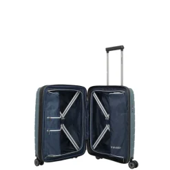 Travelite Air Base 4 Wheel Cabin Trolley Expandable iceblue metallic