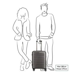 Travelite Air Base 4 Wiel Trolley S champagne metallic