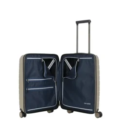 Travelite Air Base 4 Wiel Trolley S champagne metallic