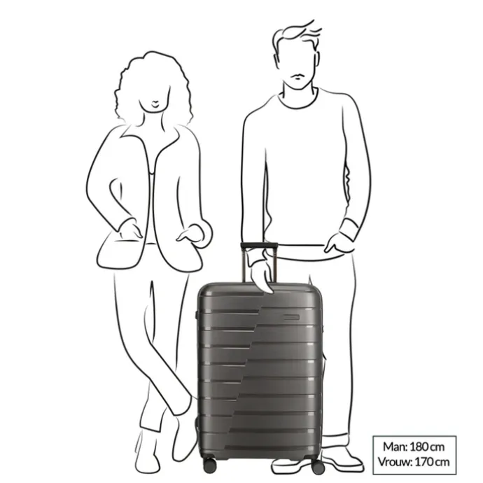 Travelite Air Base 4 Wiel Trolley L lila