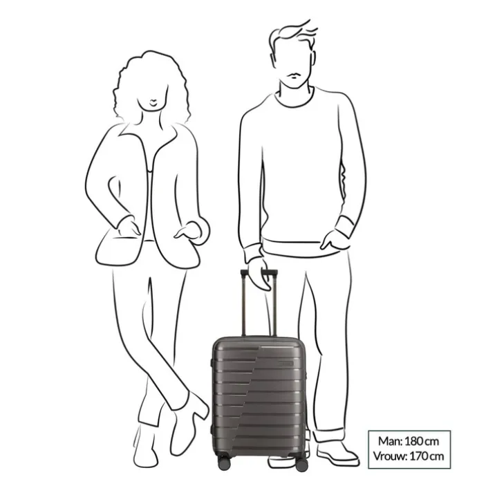 Travelite Air Base 4 Wiel Trolley S anthracite