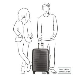 Travelite Air Base 4 Wiel Trolley M Expandable ice blue