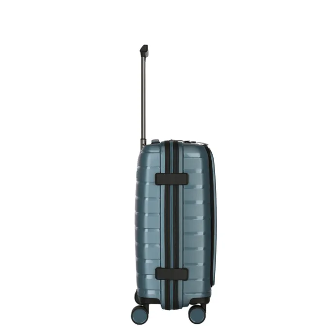 Travelite Air Base 4 Wiel Trolley S Front-Pocket ice blue