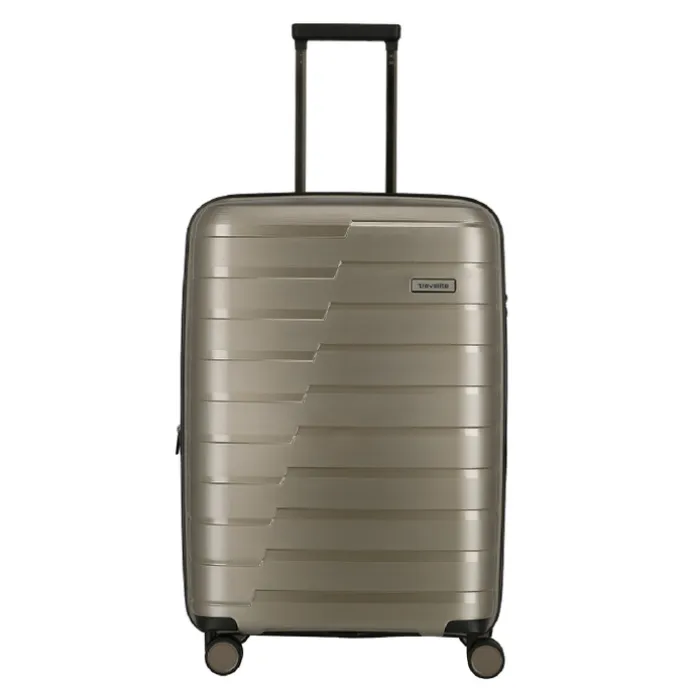 Travelite Air Base 4 Wiel Trolley M Expandable champagne metallic