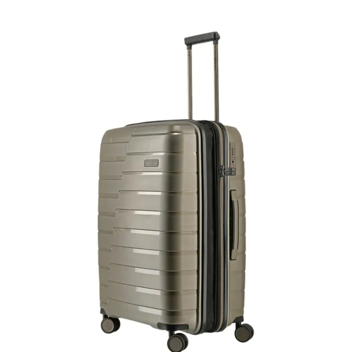 Travelite Air Base 4 Wiel Trolley M Expandable champagne metallic