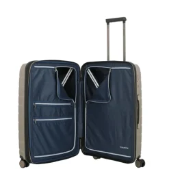 Travelite Air Base 4 Wiel Trolley M Expandable champagne metallic