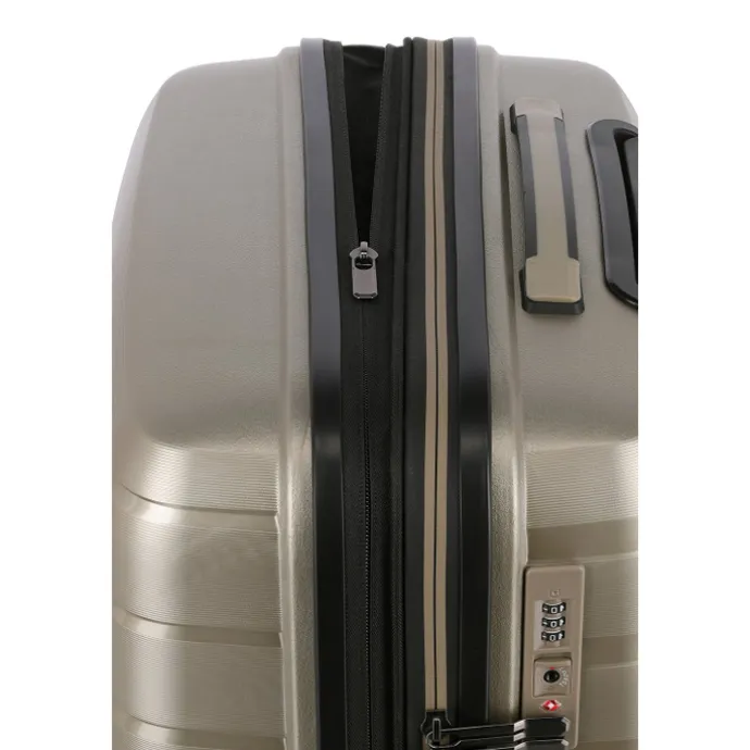 Travelite Air Base 4 Wiel Trolley M Expandable champagne metallic