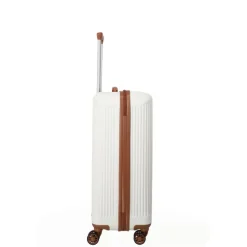 Travelite Bali 4 Wiel Trolley M white/cognac
