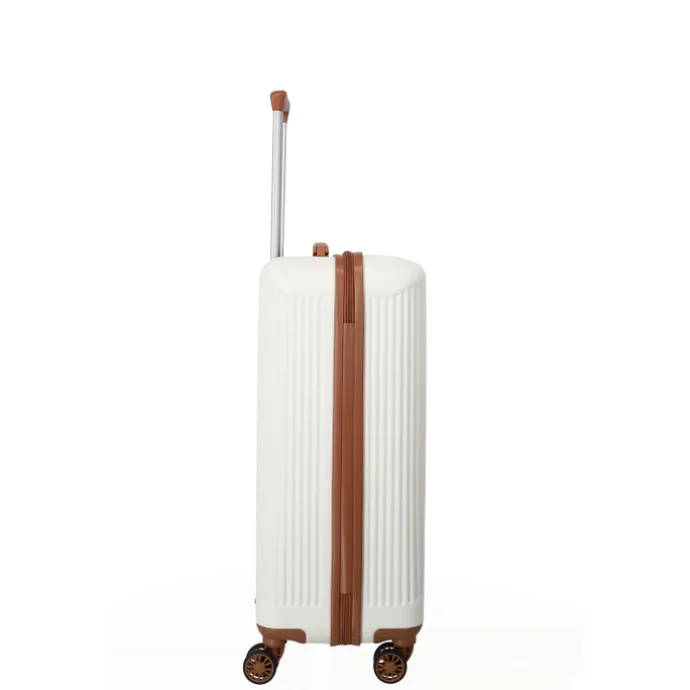 Travelite Bali 4 Wiel Trolley M white/cognac